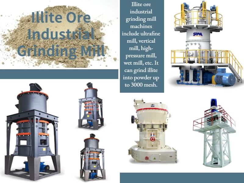 Illite Ore Industrial Grinding Mill Machine