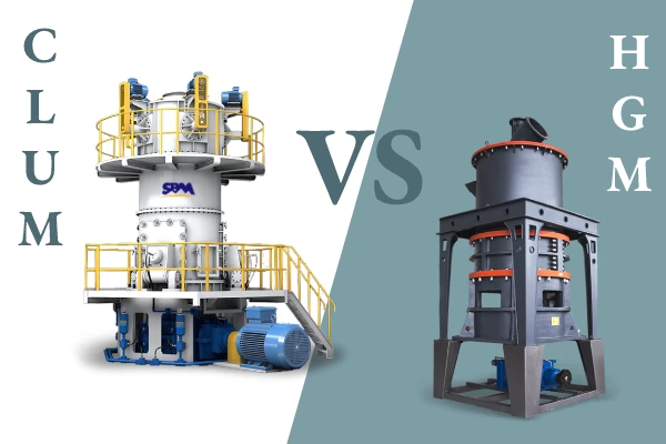 The difference between CLUM ultrafine vertical mill and HGM micro powder mill