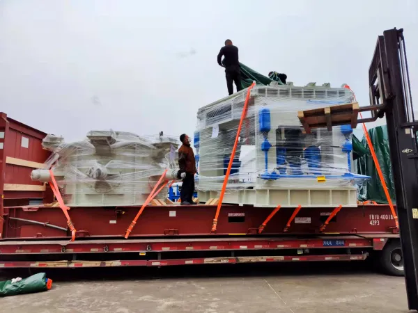 Delivery site of CLUM vertical mill – sent to Egypt