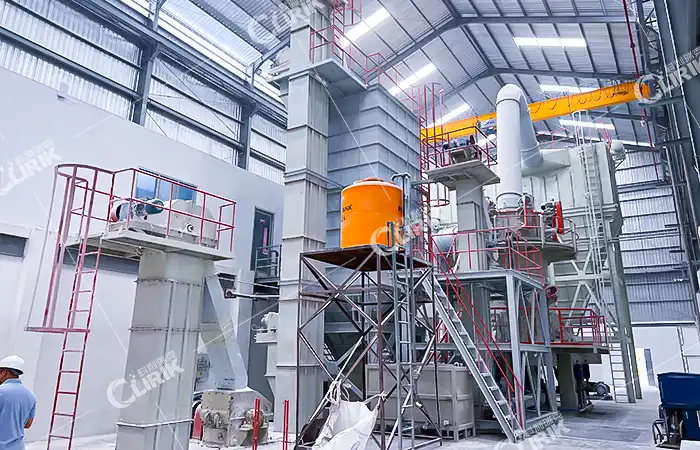 Indonesian customer construction site - superfine vertical mill production line