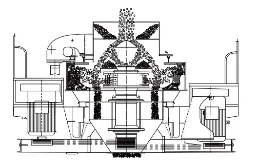 Trituradora de impacto de eje vertical Máquina para fabricar arena