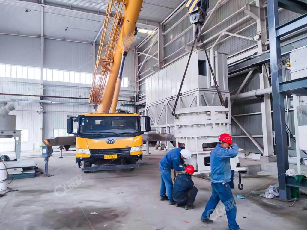 Installation site of HGM100 ring roller mill in Xinjiang, China