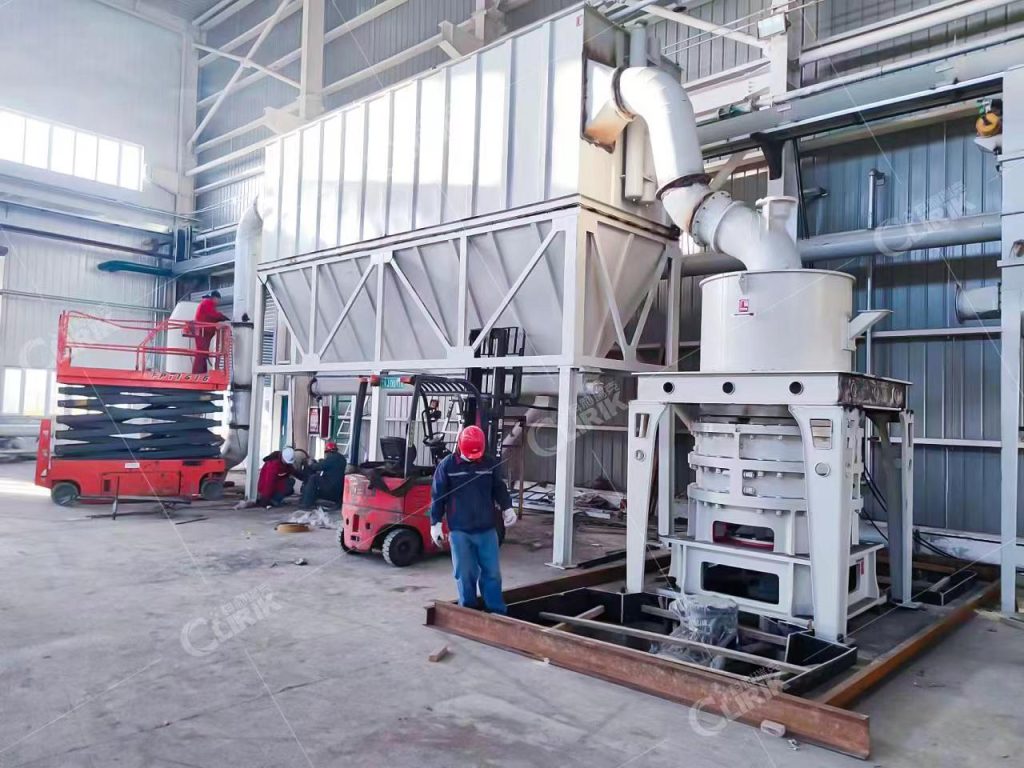 Installation site of HGM100 ring roller mill in Xinjiang, China