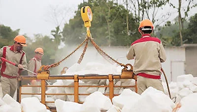 Calcium carbonate milling process