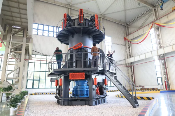 Turkish customers visit to inspect vertical grinding mill