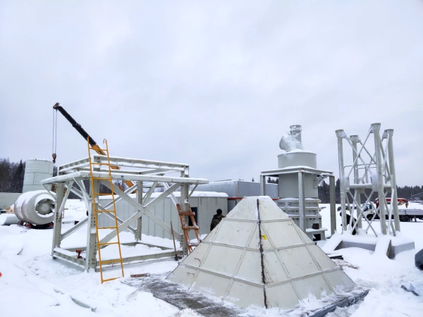 HGM ultra-fine grinding mill production line installation site in Russia