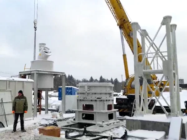 HGM ultra-fine grinding mill production line installation site in Russia
