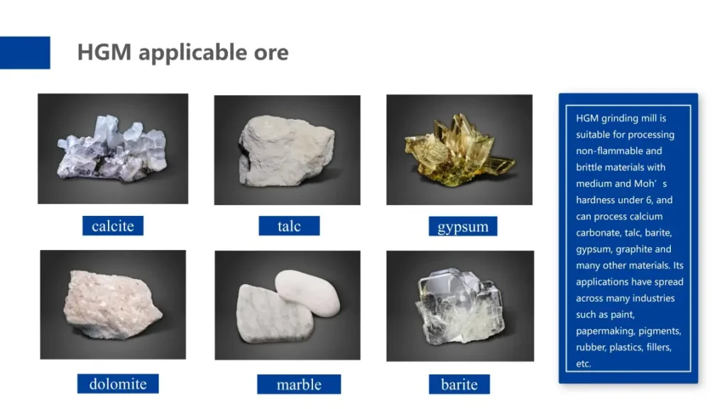 common suitable non-metallic minerals